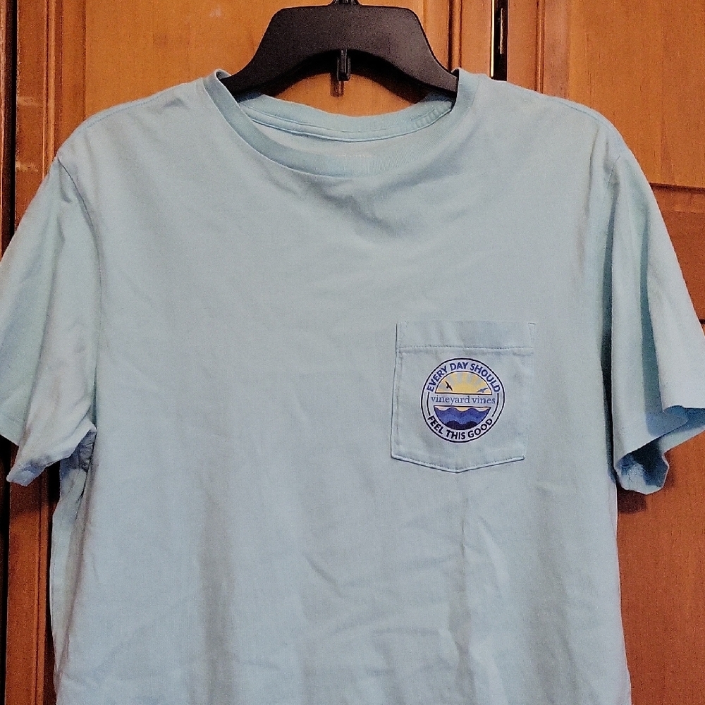 Light Blue Graphic T-Shirt